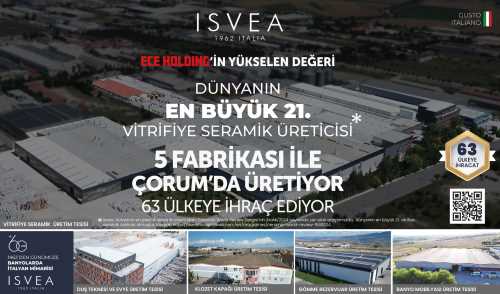  ISVEA  Çorum'da Üretiyor. 63 Ülkeye İhraç Ediyor