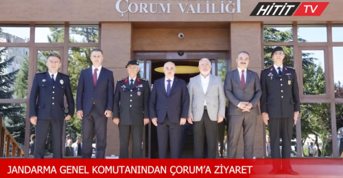 Jandarma Komutanı  Orgeneral Arif Çetin Çorum'a Geldi