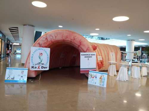 KA-DER Dev kalın bağırsak maketi ile farkındalık oluşturuldu