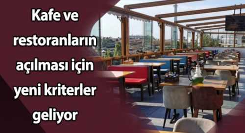 Kafe ve lokantalara 7 kriter ve 45 Dakika süre!
