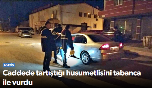 Kale'nin Teksas caddesinde husumetlisini tabanca ile vurdu! 