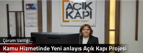 Kamu Hizmetinde Yeni anlayış Açık Kapı Projesi
