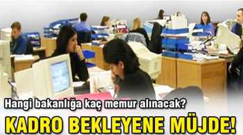 Kamuya 3 bin yeni memur alınacak