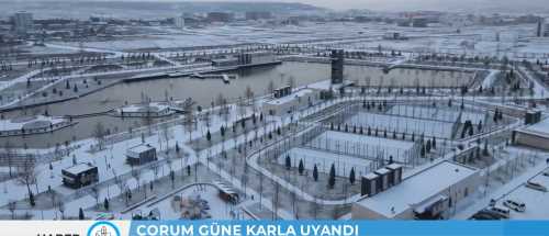 Kar manzarası hayran bıraktı