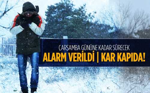  Kar yağışı bekleniyor! 