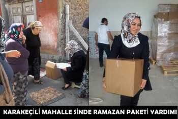 KARAKEÇİLİ MAHALLE SİNDE RAMAZAN PAKETİ YARDIMI