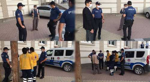 Karantinadan kaçtı Polisten kaçamadı!