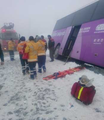 KARGI-BOYATBAT YOLUNDA TRAFİK KAZASI