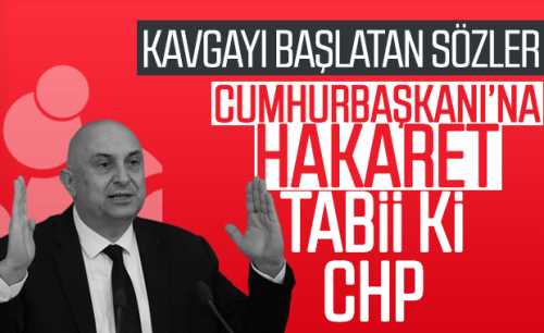 Kavgaya sebep olan CHP'li Engin Özkoç oldu
