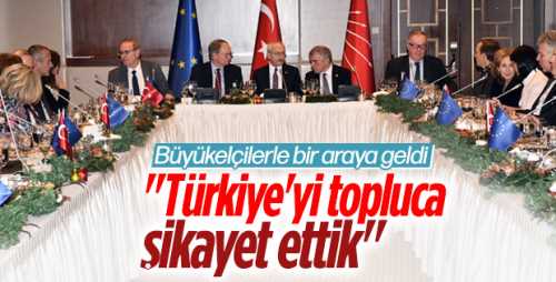 Kılıçdaroğlu büyükelçilerin Noel'ini kutladı