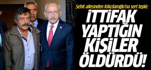 Kılıçdaroğlu'na sert tepki: İttifak yaptığın kişiler öldürdü!