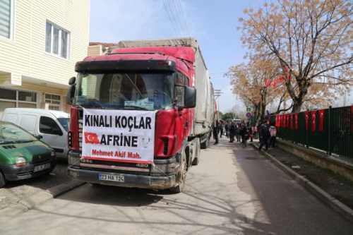 KINALI KOÇLAR AFRİN İÇİN YOLA ÇIKTILAR