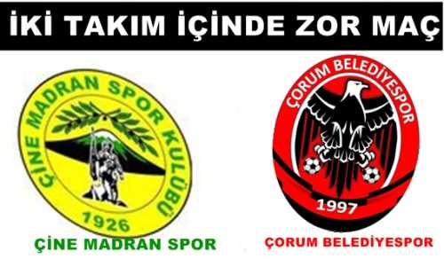 Kırmızı Siyahlı takım Çorum Belediye Spor  Çine Madranspor deplasmanında galibiyet serisini devam ettirmek istiyor