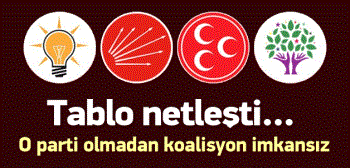 Koalisyona giden bütün yollar AK Parti'den geçiyor