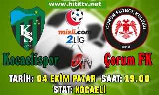 Kocaelispor -Çorum FK Maçı