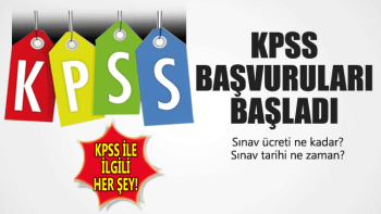 KPSS Başvuruları Bu gün  Başladı