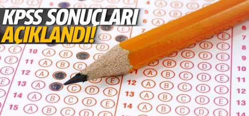KPSS ön lisans sonuçları açıklandı! 