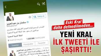 Kral Selman ilk tweeti ile şaşırttı!