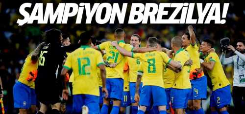 Kupa Amerika'nın şampiyonu Brezilya!