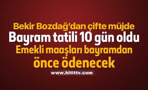 Kurban Bayramı tatili 10 gün oldu