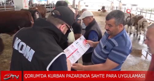 Kurban Pazarında Sahte Para Uygulaması