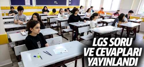 LGS soru ve cevap kitapçıkları yayınlandı