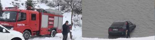 MANZARA SEYRETMEK İSTERKEN BARAJA UÇTU