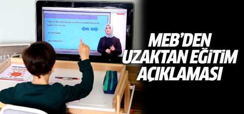 MEB Uzaktan Eğitim AçıklamasI!ı
