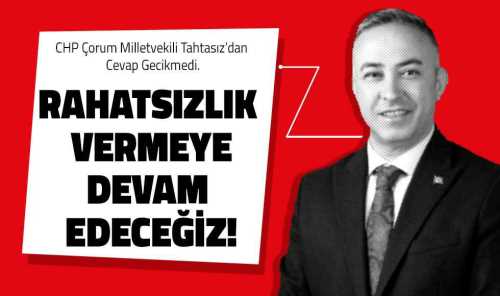 Mehmet Tahtasız "Biz sapı da biliriz samanı da biliriz"!