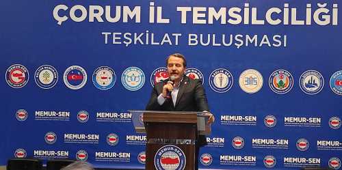 Memur-Sen Çorum İl Temsilciliği teşkilat buluşması