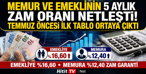Memur ve Emeklinin 5 Aylık Zammı Netleşti!