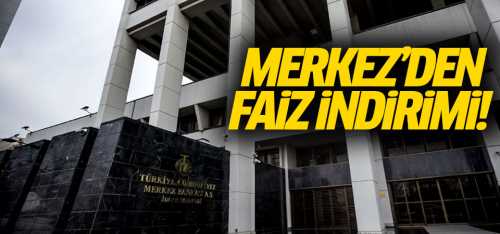 Merkez Bankası'ndan 3,25 faiz indirimi!