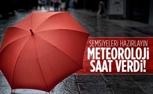 Meteoroloji Hava raporu için Çorum'a saat verdi!