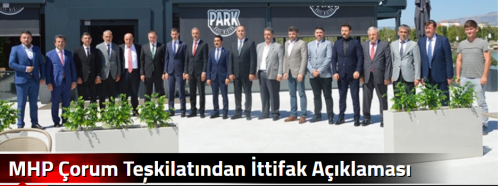 MHP Çorum Teşkilatından  İttifak Açıklaması 