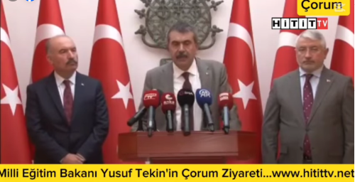 Milli Eğitim Bakanı Yusuf Tekin'in Çorum Valilik Ziyareti!