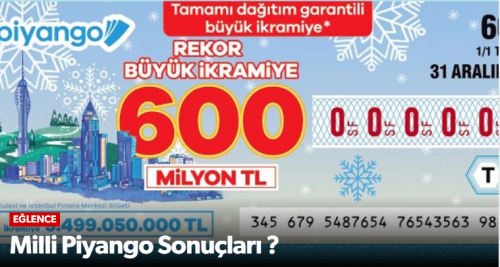 Milli Piyango 2025 yılbaşı özel çekilişi tamamlandı