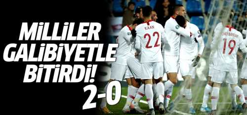 Milliler galibiyetle bitirdi! 2-0