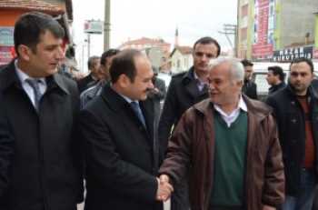 Muhammet Eyvaz, seçim çalışmaları kapsamında  esnaf ziyaretlerinde bulundu 