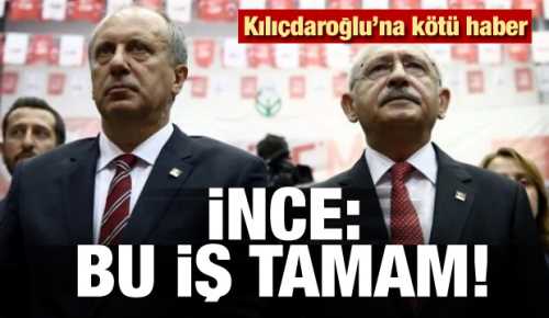 Muharrem İnce: CHP'de bu iş tamam!