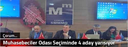 Muhasebeciler Odası Seçiminde 4 aday yarışıyor