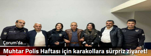 Muhtar Demiray'dan Polis Haftası'na Sürpriz Ziyaret!