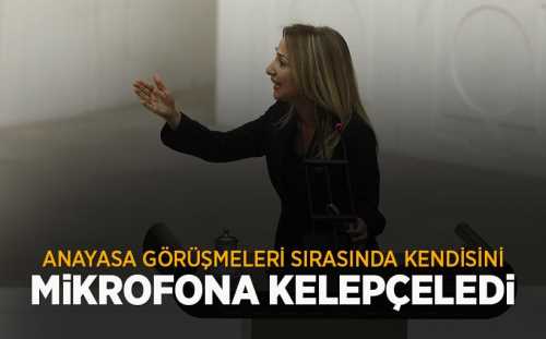 Nazlıaka'yı kürsü ihlali yaptı