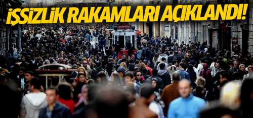 Nisan ayı işsizlik oranı %13 oldu