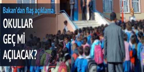 Öğrenciler Okulların açılış tarihini soruyor ?