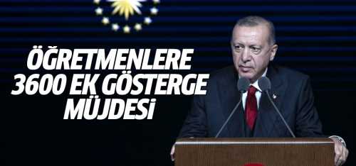 Öğretmenlere 3600 Ek Gösterge Müjdesi