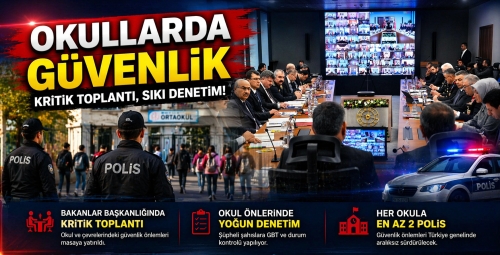 Okullarda ve Çevresinde Alınacak Güvenlik Önlemleri İçin Kritik Toplantı!