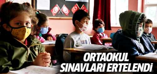 Ortaokul sınavları ertelendi