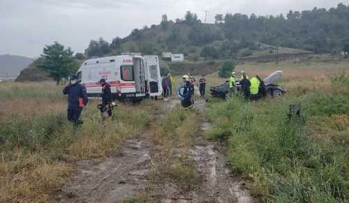 Osmancık'ta Otomobil Takla Attı 1 ölü 2 yaralı