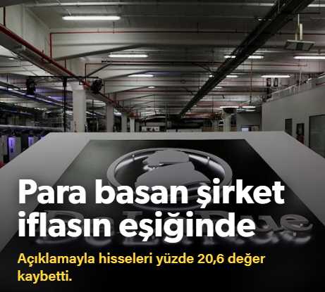 Para basan şirket iflasın eşiğinde