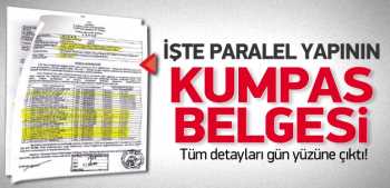 Paralel örgütün dinlemeleri belgelendi 